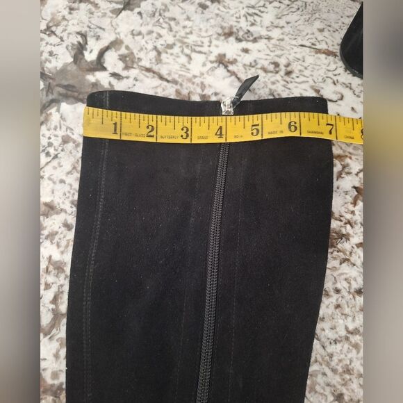 MARC BY MARC JACOBS TALL BOOTS BLACK SUEDE LEATHER Size 39 - Picture 13 of 13